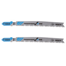 Полотна по металу для лобзика 2 шт BOSCH HSS Progressor for Metal 100х76х1.2-2.6 мм T 123 XF 2609256735