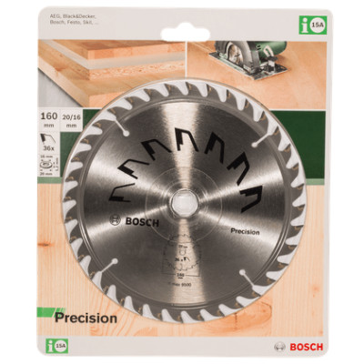 Диск пильний по дереву BOSCH Precision 160х20х36 2609256856