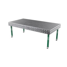 Сварочный стол на колёсах GPPH SMART 2400х1200х15 мм, fi28, сетка 100х100 мм