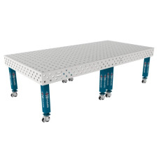 Сварочный стол на колёсах GPPH PRO INOX 3000х1480 мм, fi28, сетка 100х100 мм