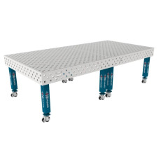Сварочный стол на колёсах GPPH PRO INOX 3000х1480 мм, fi28, диагональная сетка