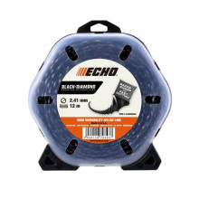 Струна косильна 2.4 мм 12 м ECHO Black Diamond 340095004