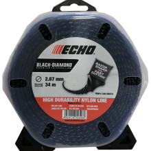 Струна косильна 2.7 мм 34 м ECHO Black Diamond 340105070