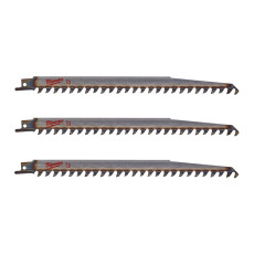 Полотна по дереву для шабельної пили 3 шт Milwaukee 240 мм 3 TPI S 1542 K 48001078