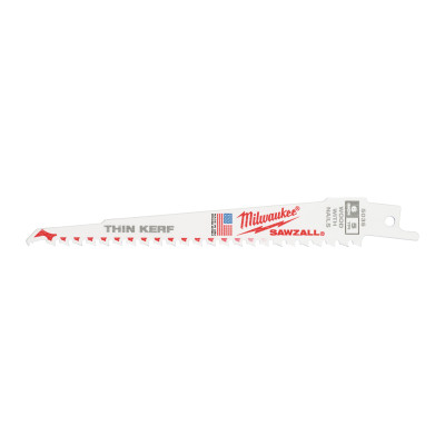 Полотна по дереву для шабельної пили 5 шт Milwaukee 150 мм 5 TPI Sawzall 48005035