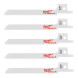 Полотна по металу для шабельної пили 5 шт Milwaukee SAWZALL 90 мм 14 TPI S 422 BF 48005162