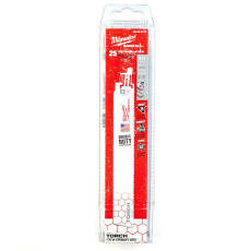Полотна по металу для шабельної пили 25 шт Milwaukee TORCH 230 мм 10 TPI S 1226 CHF/S 1136 CHF 48008713