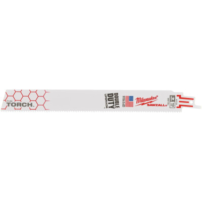 Полотна по металу для шабельної пили 25 шт Milwaukee TORCH 230 мм 10 TPI S 1226 CHF/S 1136 CHF 48008713