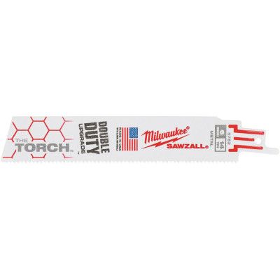 Полотна по металу для шабельної пили 25 шт Milwaukee TORCH 150 мм 14 TPI S 926 EF/SS 927 BEF 48008782