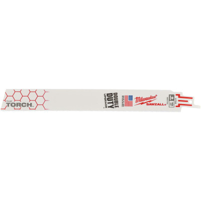 Полотна по металу для шабельної пили 25 шт Milwaukee TORCH 230 мм 18 TPI S 1126 BEF/S 1127 BEF 48008788