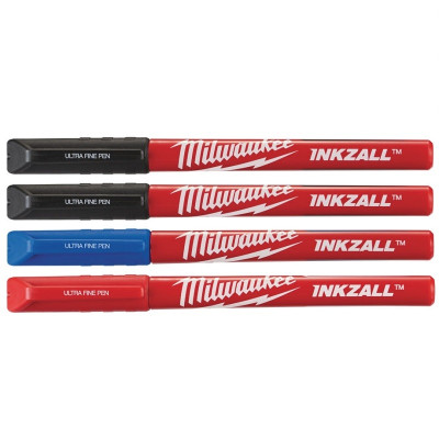 Набір ручок 4 шт Milwaukee INKZALL Fine Tip 48223165