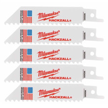 Полотна по дереву для шабельної пили 5 шт Milwaukee HACKZALL 100 мм 6 TPI 48475460