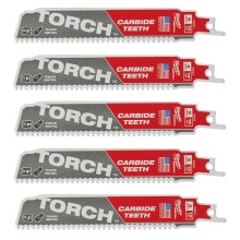 Полотна по металлу для сабельной пилы 5 шт Milwaukee TCT TORCH 150 мм 10 TPI S 955 HHM 48475551