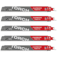 Полотна по металу для шабельної пили 5 шт Milwaukee 230 мм TCT TORCH 10 TPI S 1155 HHM 48475552