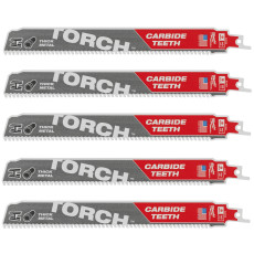 Полотна по металу для шабельної пили 5 шт Milwaukee 230 мм TCT TORCH 10 TPI S 1155 HHM 48475552