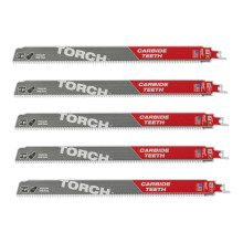 Полотна по металу для шабельної пили 5 шт Milwaukee TCT TORCH 300 мм 10 TPI S 1255 HHM 48475553