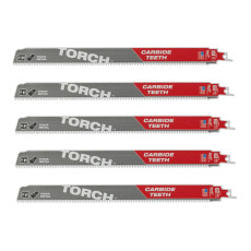 Полотна по металу для шабельної пили 5 шт Milwaukee TCT TORCH 300 мм 10 TPI S 1255 HHM 48475553