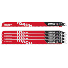 Полотна по металу для шабельної пили 5 шт Milwaukee TCT TORCH NITRUS 300 мм 8 TPI S 1255 CHC 48475563