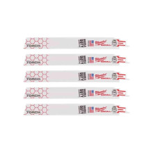 Полотна по металлу для сабельной пилы 5 шт Milwaukee TORCH 230 мм 10 TPI S 1126 BEF/S 1127 BEF 48475788