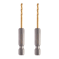 Свердла по металу 2 шт Milwaukee RedHEX HSS-G TiN 2х17х59.5 мм 48894703