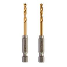 Свердла по металу 2 шт Milwaukee RedHEX HSS-G TiN 3.5х25х69 мм 48894707