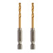 Свердла по металу 2 шт Milwaukee RedHEX HSS-G TiN 3.5х25х69 мм 48894707