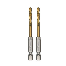 Свердла по металу 2 шт Milwaukee RedHEX HSS-G TiN 4х26х71.5 мм 48894708