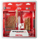 Набір свердел по металу Milwaukee RedHEX HSS-G TiN 19 шт 2-10 мм 48894760