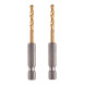 Свердла по металу 2 шт Milwaukee RedHEX HSS-G TiN 3х23х65 мм 48894763