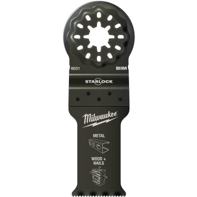Занурювальні полотна-насадки для реноватора універсальні 10 шт Milwaukee BiM 28х47 мм Starlock 48906034