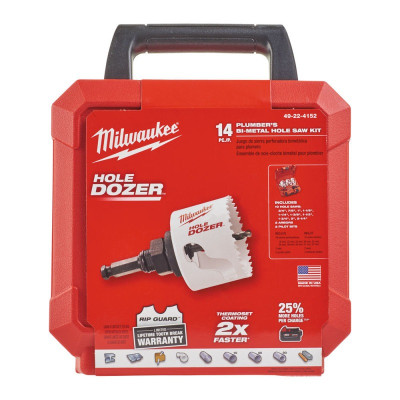 Набір біметалевих коронок універсальних 10 шт Milwaukee Hole Dozer Holesaw Set 9-57 мм 49224152