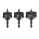 Набір біметалевих коронок по металу 3 шт Milwaukee Shockwave Holesaw Set 22-35 мм 49224800