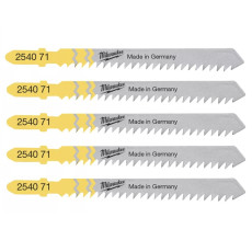 Полотна по дереву для лобзика 5 шт Milwaukee 75х3 мм T 111 C 4932254071