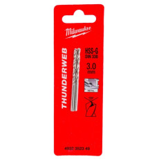 Свердла по металу 2 шт Milwaukee Thunderweb HSS-G DIN338 3х33х61 мм 4932352349