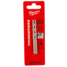 Свердла по металу 2 шт Milwaukee Thunderweb HSS-G DIN338 4х43х75 мм 4932352352