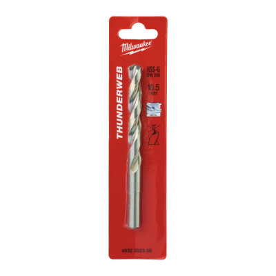 Свердло по металу Milwaukee Thunderweb HSS-G DIN338 10.5х87х133 мм 4932352368