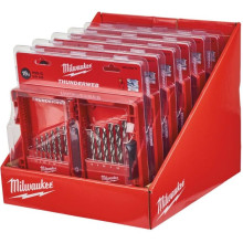 Дисплей із 6 наборів свердел по металу Milwaukee HSS-G THUNDERWEB 19 шт 1-10 мм 4932352375