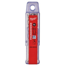 Свердла по металу 10 шт Milwaukee Thunderweb HSS-G DIN338 3.5х39х70 мм 4932352383