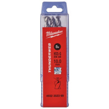 Свердла по металу 5 шт Milwaukee Thunderweb HSS-G DIN338 10х87х133 мм 4932352399