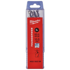 Свердла по металу 5 шт Milwaukee Thunderweb HSS-G DIN338 10х87х133 мм 4932352399