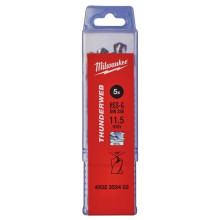 Свердла по металу 5 шт Milwaukee Thunderweb HSS-G DIN338 11.5х94х142 мм 4932352402