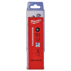 Свердла по металу 5 шт Milwaukee Thunderweb HSS-G DIN338 11.5х94х142 мм 4932352402
