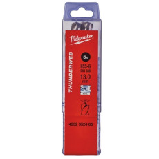 Свердла по металу 5 шт Milwaukee Thunderweb HSS-G DIN338 13х101х151 мм 4932352405