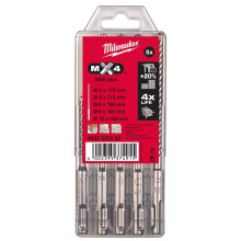 Бури по бетону 5 шт Milwaukee MX4 5-10х115-165 мм SDS-Plus 4932352833