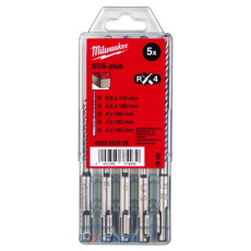 Бури по бетону 5 шт Milwaukee MX4 5.5-8х110-160 мм SDS-Plus 4932352835