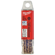 Свердла по металу 10 шт Milwaukee RED COBALT HSS-Co DIN338 3х33х61 мм 4932373336