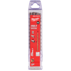 Свердла по металу 10 шт Milwaukee RED COBALT HSS-Co DIN338 5х57х93 мм 4932373343