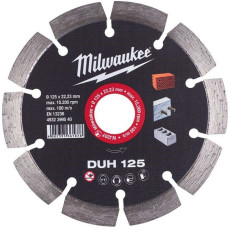 Круг алмазний по бетону армованому Milwaukee DUH 125 125х22.23х2.3 мм 4932399540