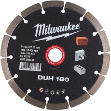 Круг алмазний по бетону армованому Milwaukee DUH 180 180х22.23х2.4 мм 4932399541