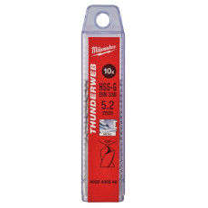 Свердла по металу 10 шт Milwaukee Thunderweb HSS-G DIN338 5.2х52х86 мм 4932430548